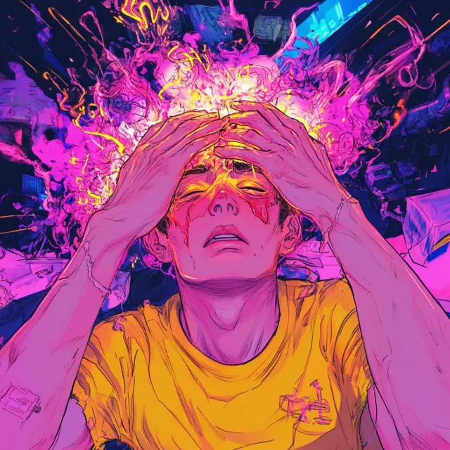 Gen Z Bible Anxiety mood card illustration