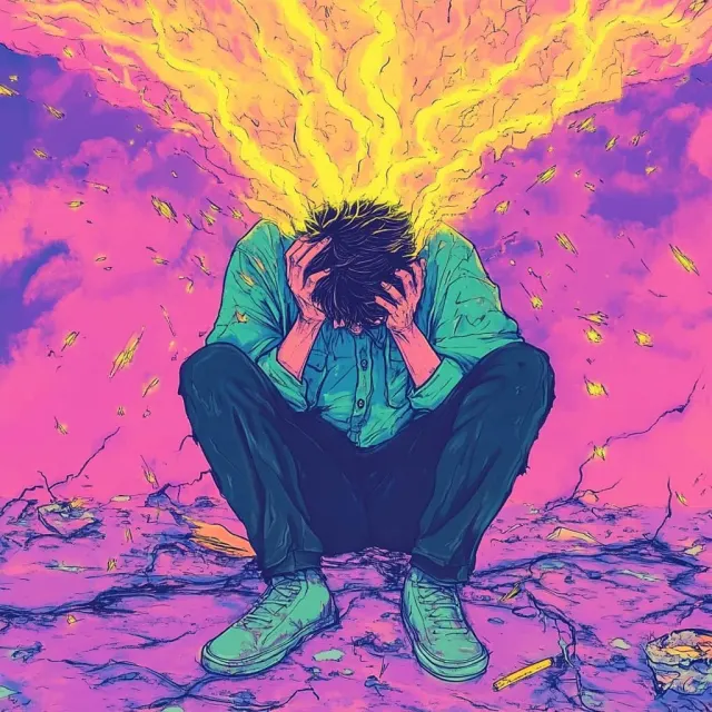 Gen Z Bible Depression mood card illustration