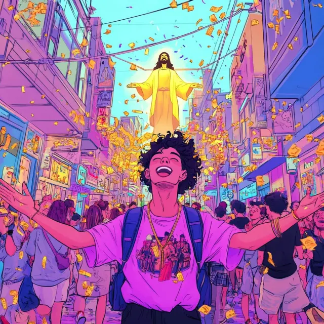 Gen Z Bible Joy mood card illustration