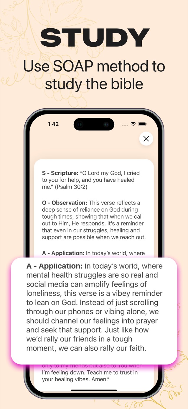 SOAP Bible study note for Psalm 30:2 with Scripture, Observation, Application and Prayer